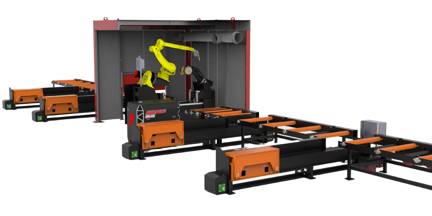 Robotics beam coping plasma cutting